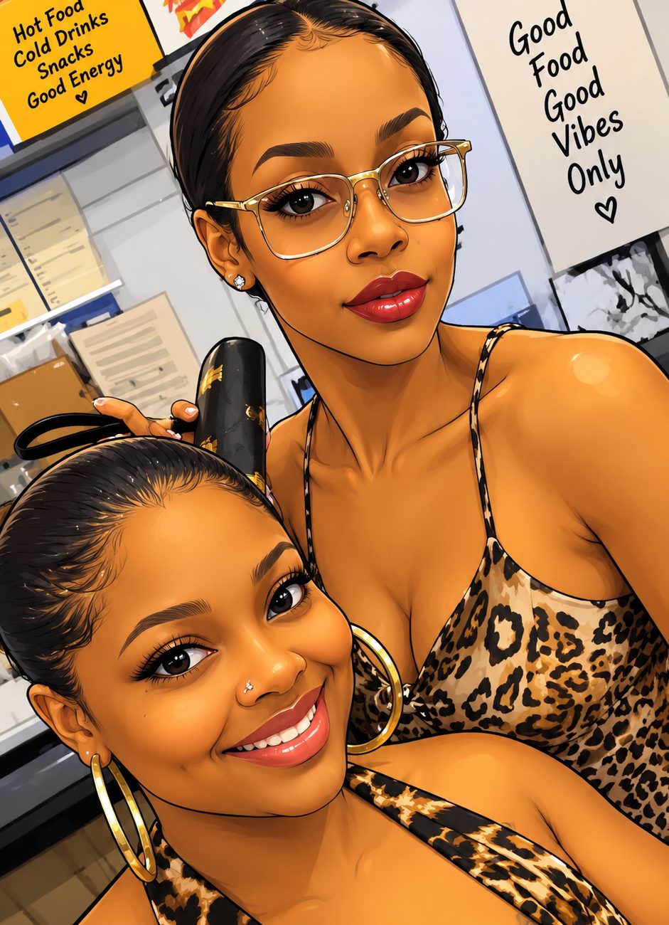 Illustration of Ki Jordan and Lana D, the hosts of Agape Hour